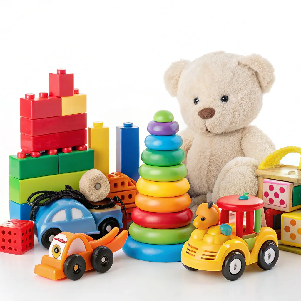 Colorful assortment of toys